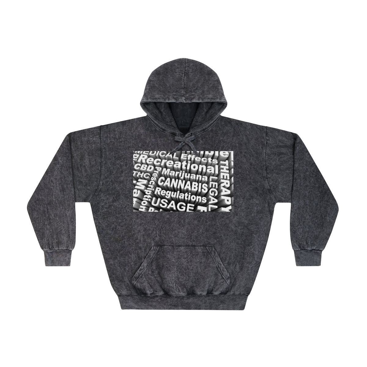 THC Unisex Mineral Wash Hoodie
