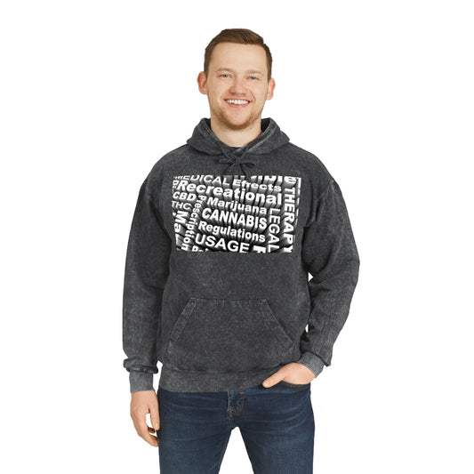 THC Unisex Mineral Wash Hoodie